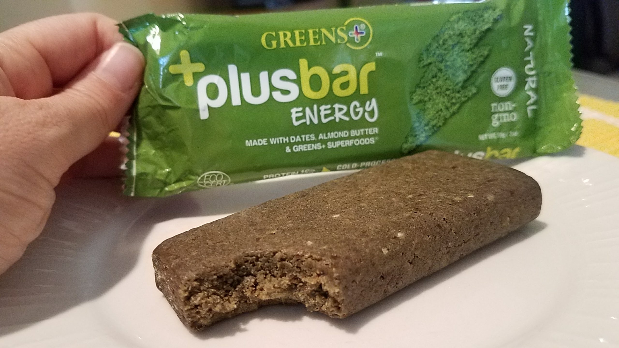 Greens Plus +PlusBar Energy Review Natural Flavor The Vegan's Pantry